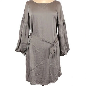 Worthington Shift Cocktail Sateen Dress Gray Dress size XL